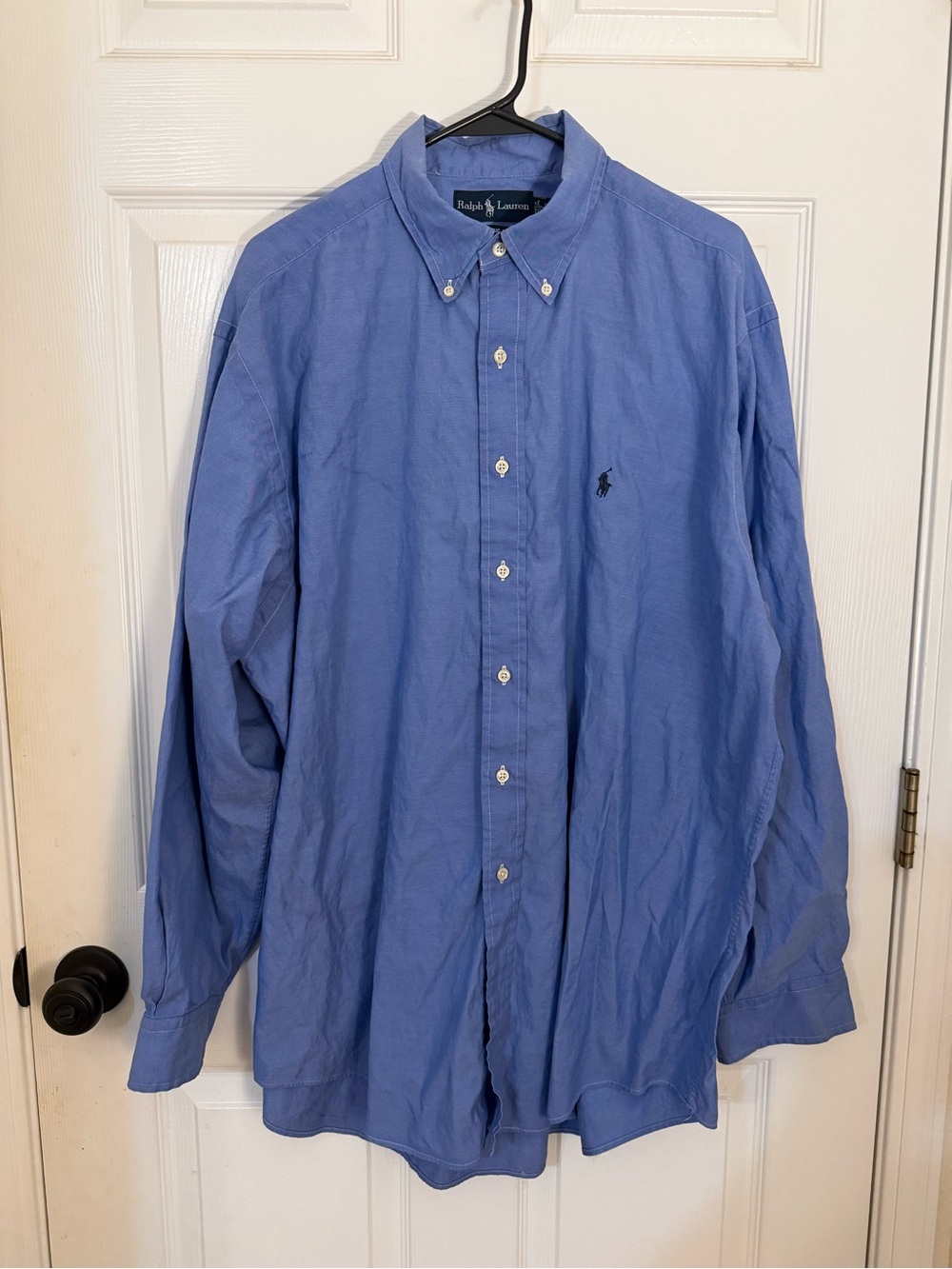 Ralph Lauren Men's Light Blue Button-Down Oxford Shirt